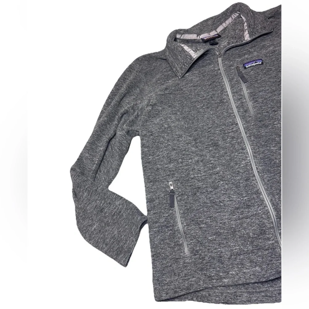 Patagonia Classic Synchilla Fleece Jacket Mens Large Full Zip Grey Gray READ